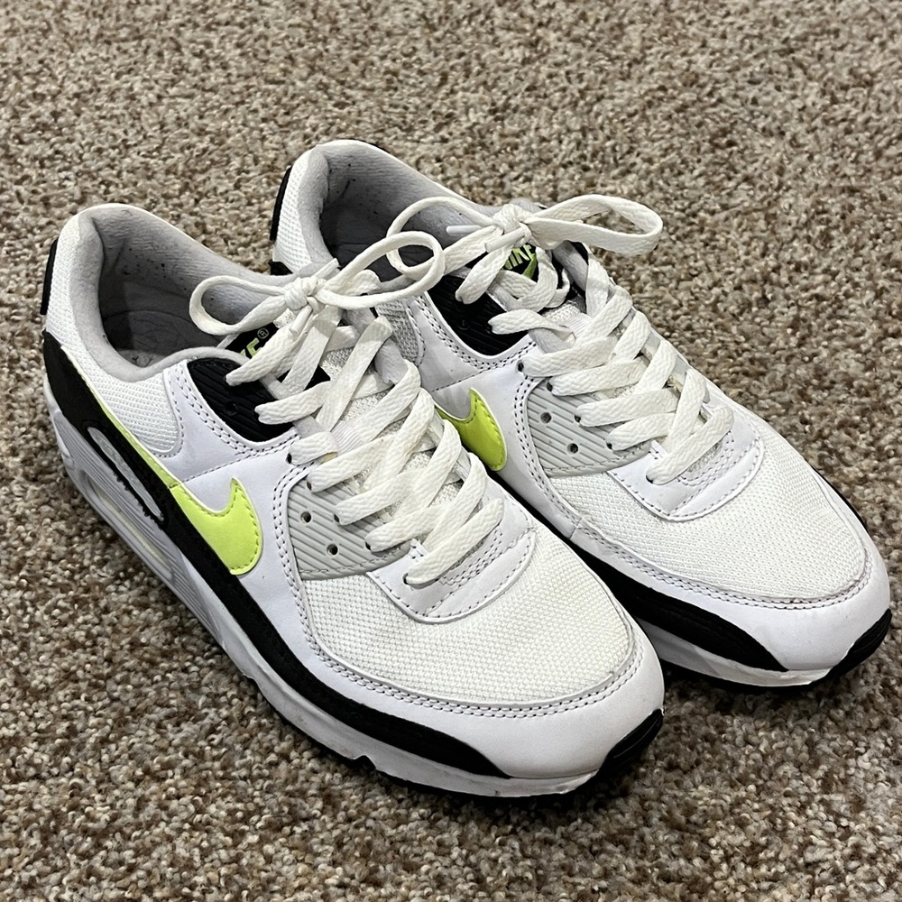 Nike Air Max 90, white hot lime, men’s 8